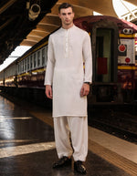 Load image into Gallery viewer, White Kameez Shalwar

