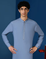 Load image into Gallery viewer, Blue Blended Kameez Shalwar
