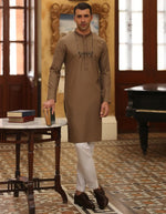 Load image into Gallery viewer, Brown Blended Kurta
