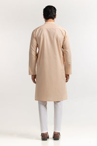 Peach Embroidered Kurta