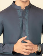 Load image into Gallery viewer, Two Tone Green Blended Kurta
