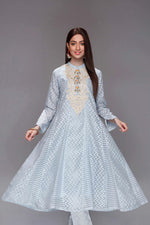 Load image into Gallery viewer, Blue Lines Anarkali
