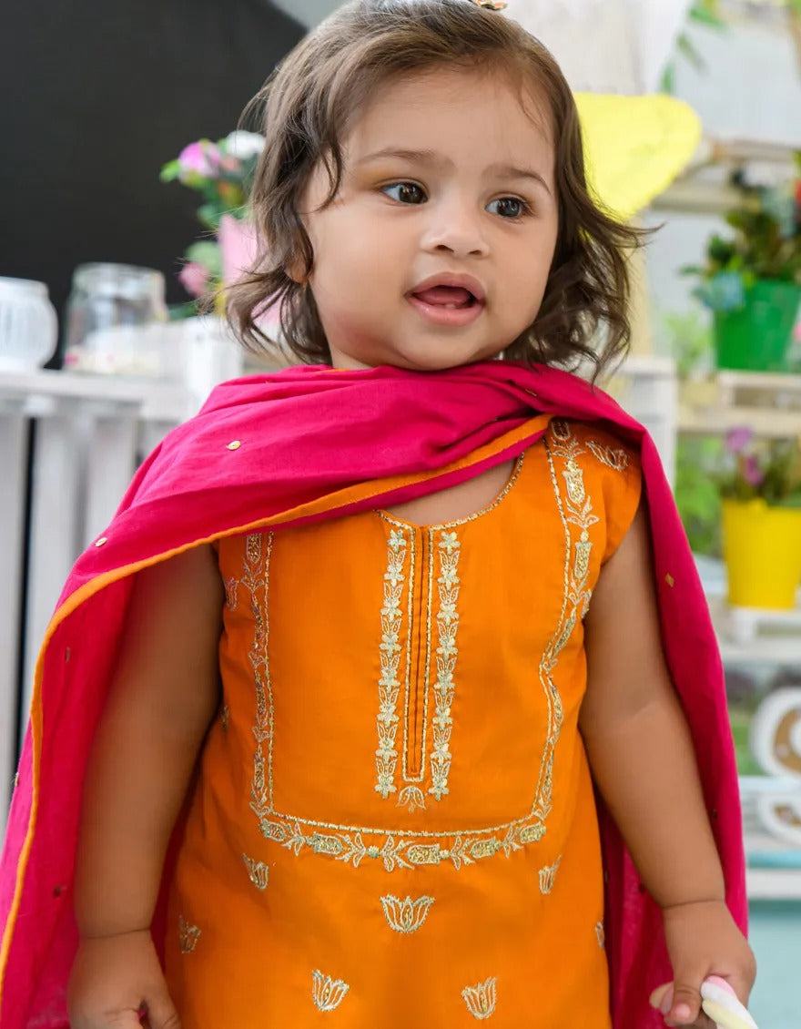 Yellow Orange Infant Dress Charming Yellow Baby Girl Dresses La Coqueta Kids Yellow Orange Infant Dress Charming Yellow Baby Girl Dresses La Coqueta Kids