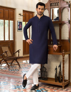 Navy Blue Kurta