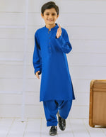 Load image into Gallery viewer, Electric Blue Shalwar Kameez
