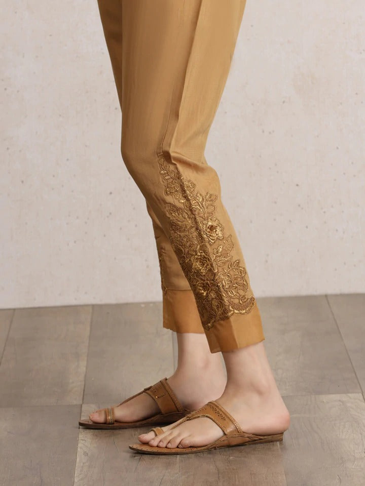 Exquisite Brown Trouser