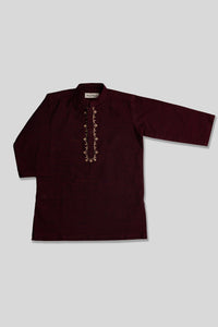 Maroon Kurta