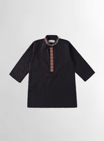 Load image into Gallery viewer, Black Embroidered Kurta
