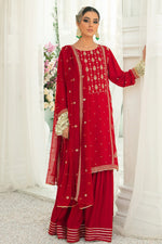 Load image into Gallery viewer, Laal Sunehri Gharara
