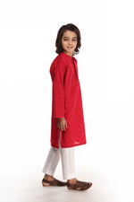 Load image into Gallery viewer, Embroidered Red Kurta

