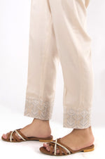 Load image into Gallery viewer, Embroidered Beige Pants
